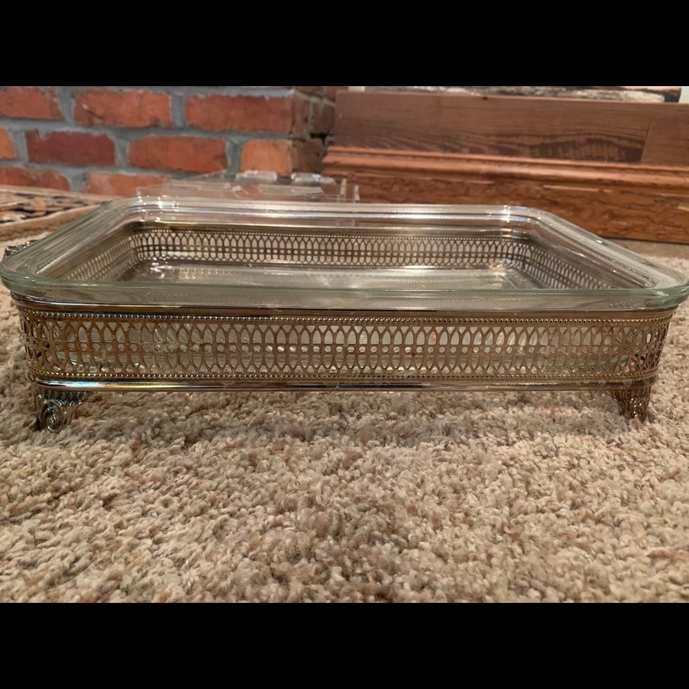 Silver plated casserole serving piece